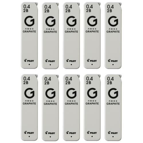PILOT シャープ替芯 ネオックス・グラファイト 0.4mm 2B 10個 10HRFG042B