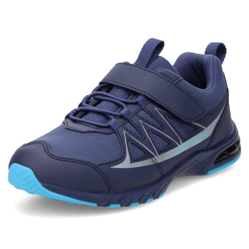 [シュンソク] スニーカー キッズ 男の子 女の子 子供靴 防水 軽量 18~26cm 2E SJJ 2200 ネイビー 21.0 cm