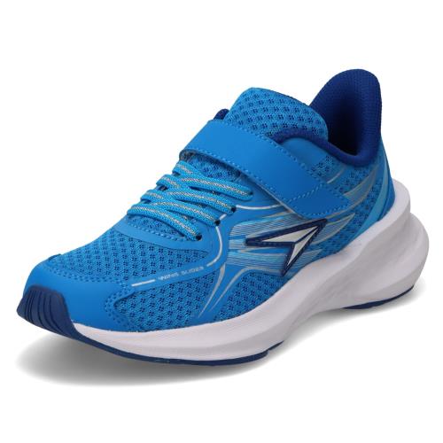 [シュンソク] スニーカー キッズ 男の子 子供靴 厚底 軽量 16~25cm 2.5E SJJ 2120 ブルー 17.5 cm