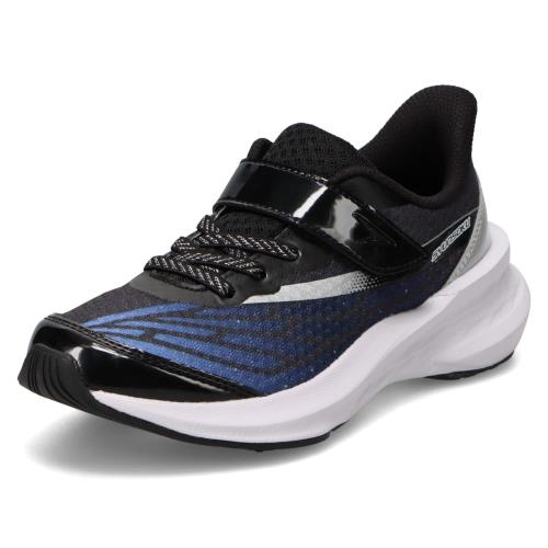 [シュンソク] スニーカー キッズ 女の子 子供靴 厚底 軽量 16~25cm 2.5E LEJ 8390 ブラック 16.5 cm