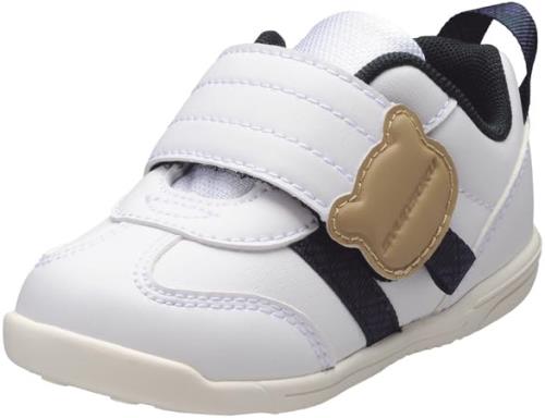 [シュンソク] ベビーシューズ スニーカー 幅広 軽量 足育 脳トレ 12~15cm 男の子 女の子 SJB 1610 ホワ..