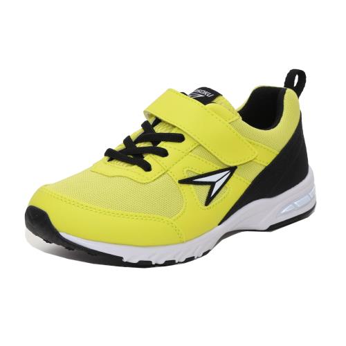 [シュンソク] スニーカー キッズ 男の子 女の子 子供靴 防水 軽量 17~26cm 2E SJJ 1800 2040 2050 4910 イエロー 18.5 cm(4)