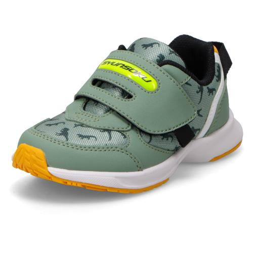 [シュンソク] スニーカー キッズ 男の子 女の子 子供靴 幅広 軽量 15~21cm 3E SJC 2290 2300 カーキ 21.0 cm