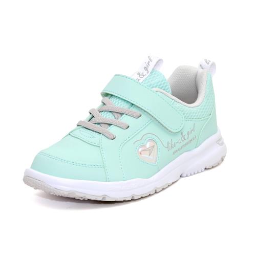 乐天商城 - [シュンソク] スニーカー キッズ 男の子 女の子 白 黒 子供靴 軽量 19~25cm 2E LEJ 8300 8040 ミント 21.5 cm
