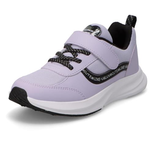 [シュンソク] スニーカー キッズ 女の子 子供靴 幅広 軽量 18~24.5cm 3E LEJ 8460 8050 ラベンダー_新カラー 21.5 cm