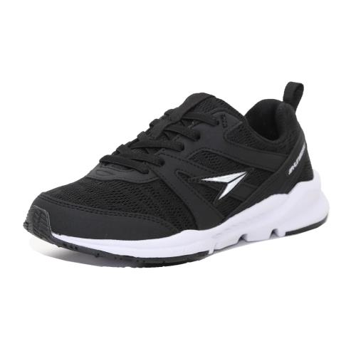 Sneakers - [シュンソク] スニーカー スリッポン キッズ 子供靴 幅広 軽量 17.5~25cm 3E SJJ 2010 ブラック 20.5 cm