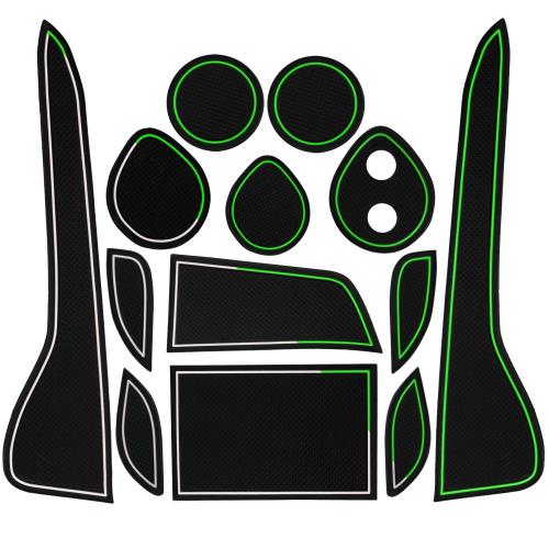 楽天FIDELARUIYAトヨタ C-HR インテリア ラバーマット ドアポケットマット コンソールマット ラバーマット滑り止め ノンスリップマット 収納ボックスゴムマット 車種専用設計 内装パーツ カーアクセサリー 騒音防止 （白）