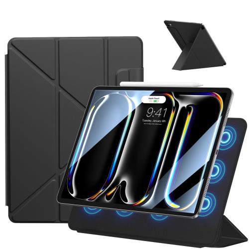 SANDUODD iPad Pro 11インチ ケース 第4/3/2世代(2022/2021/2020)に適用 強力マグネット吸着式 横置＆縦置 角度調整可能 Y折スタンド Pencilホルダー付き iPad Pro ケース 11インチ 軽量 オートスリープ/ウェイク対応 (ブラック)