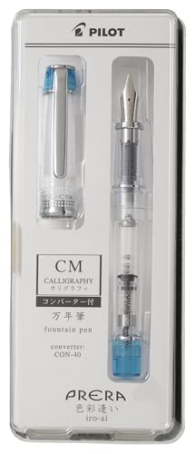 PILOT 万年筆 プレラ PRERA 色彩逢い CM カリグラフィ 透明ライトブルー PFPR1TLBCM