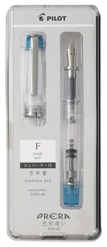 PILOT 万年筆 プレラ PRERA 色彩逢い F 細字 透明ライトブルー PFPR1TLBF