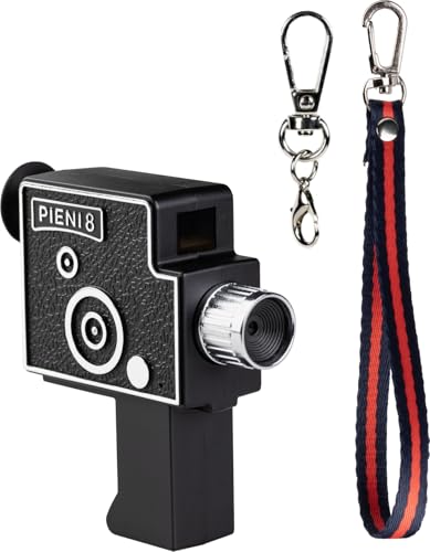 ケンコー(Kenko) デジタルトイカメラ Pieni 8 キーホルダーセット 8mmフィルムカメラ風 レトロ調写真・動画が撮れる USB Type-C充電 microSD保存 ブラック 017364