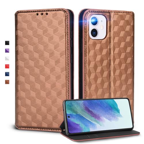 Rakuten - UnivoColors iPhone 11 対応手帳型ケース 高級合皮 カード収納 マグネット開閉 スタンド機能 ストラップホール付き TPUソフトバンパー 全面保護 カメラ保護 衝撃吸収 ビジネス おしゃれ カバー(ブラウン)