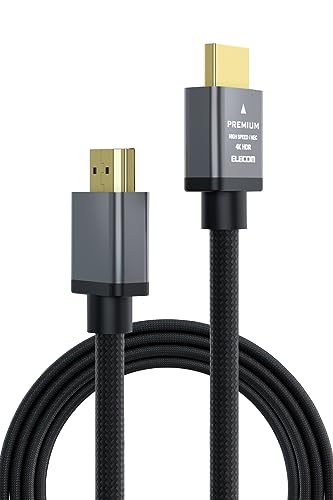 エレコム HDMI ケーブル プレミアムVer2.0 曲げに強い ナイロンメッシュ 3m 4K・2K Premium HDMI(R) Cable規格認証済み アルミコネクタ 18Gbps ARC テレビ・パソコン・ゲーム機など対応 黒 ECDH-HDP30SBK