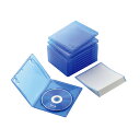 エレコム ブルーレイケース 標準サイズ 1枚収納 10個セット クリアブルー CCD-BLU110CBU