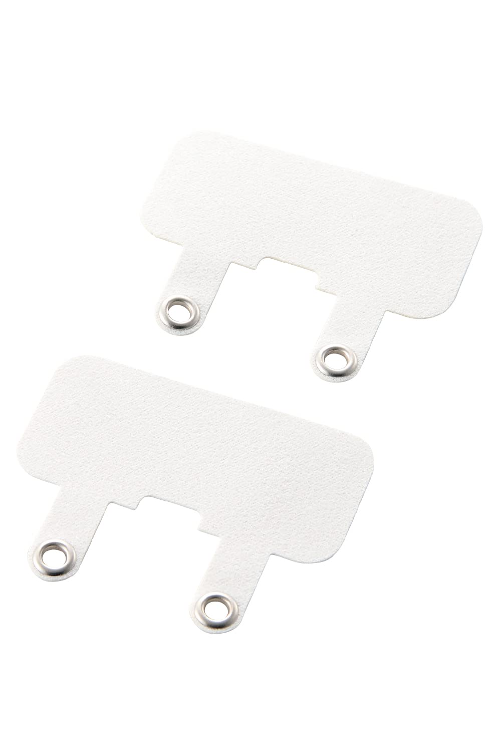 エレコム スマホ ストラップ ストラップホルダー シート 2枚入り 2口タイプ ストラップ装着可 首掛け 肩掛け 斜め掛け ショルダーストラップ、ハンドストラップ、ネックストラップなどに ホワイト P-STHD2WH