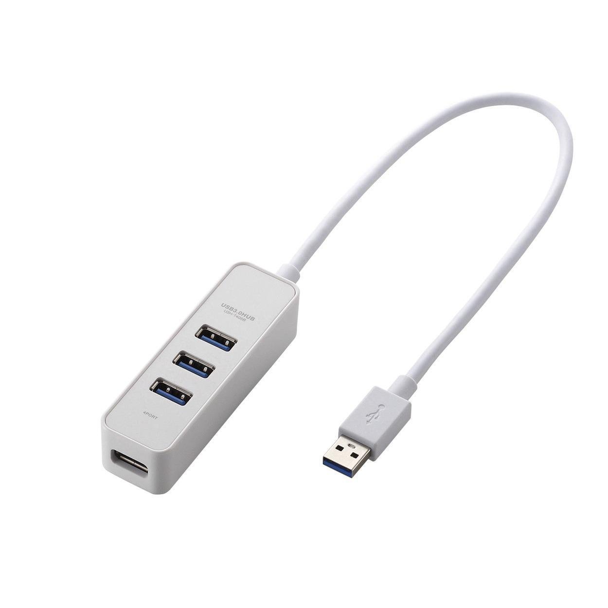 GR USB3.0 nu 4|[g oXp[ }Olbgt MacBook / Surface Pro / Chromebook m[gPC Nintendo SwitchΉ zCg U3H-T405BWH