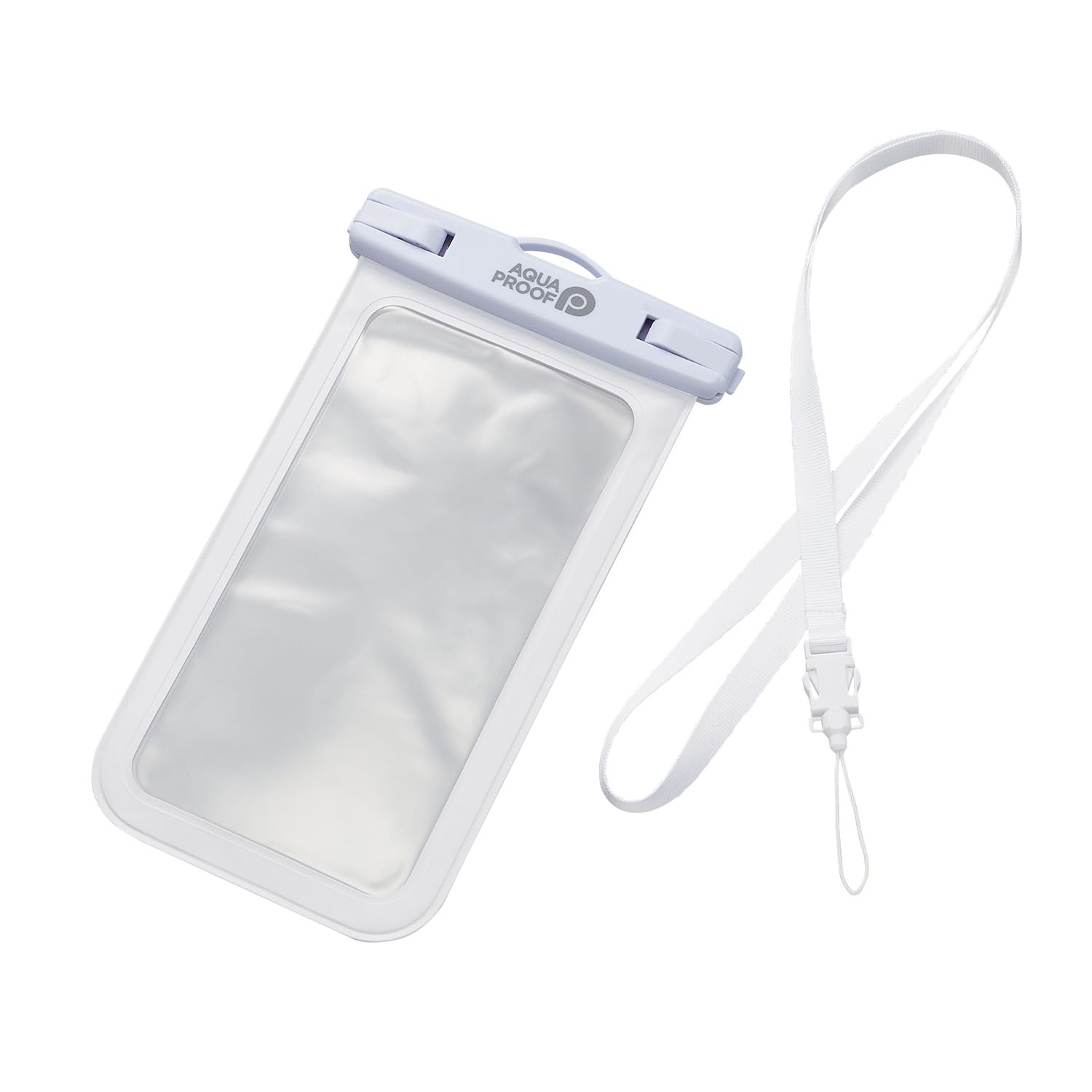 エレコム スマホ 防水ケース IPX8 水深10m ネックストラップ付き [ iPhone 14 / 13 / SE など、6.9インチ以下のスマートフォン対応] ホワイト P-WPSN04WH