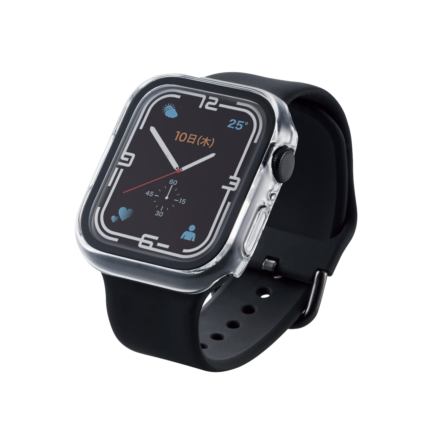 ���쥳�� Apple Watch (���åץ륦���å�) ������ ���С� 45mm [Apple Watch 8 7 �б�] �ե륫�С������� �ץ�ߥ��६�饹 ����ߥå������� ���ꥢ AW-21AFCGCCR