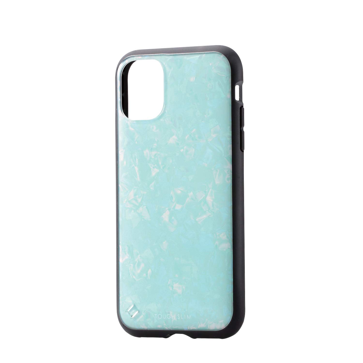 エレコム iPhone 11 ケース 耐衝撃×美質感 TOUGH SLIM [貝殻のようなきらめき] ブルー PM-A19CTSJBU