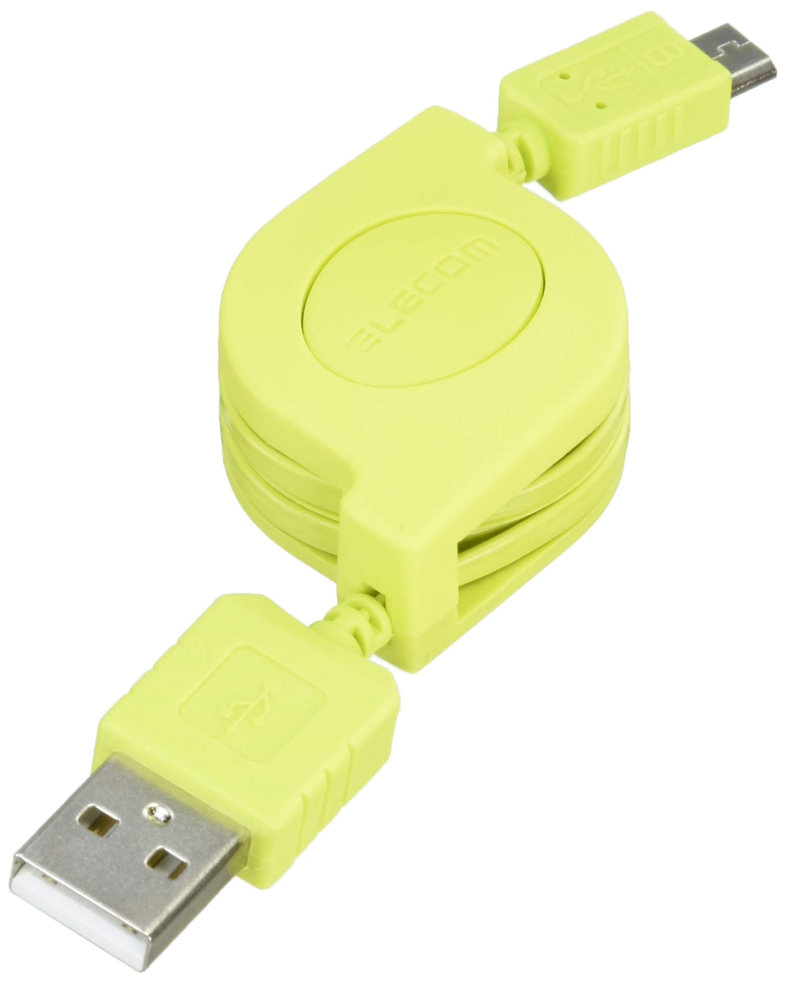 エレコム マイクロUSBケーブル microUSB 巻き取り [長さを10段階調節可能で、持ち運びに便利] 転送・充..