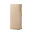 エレコム iPhone 12 mini ケース ソフトレザー 女子向 磁石付 ゴールド PM-A20APLFJM1GD