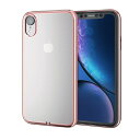 エレコム iPhone XR/ソフトケース/サイドメッキ/ローズゴールド PM-A18CUCTMPN