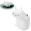 エレコム AirPods ケース シリコンケース ワイヤレス充電対応 アニマルデザイン コネクタキャップ付き ウサギ AVA-APSCANRAB