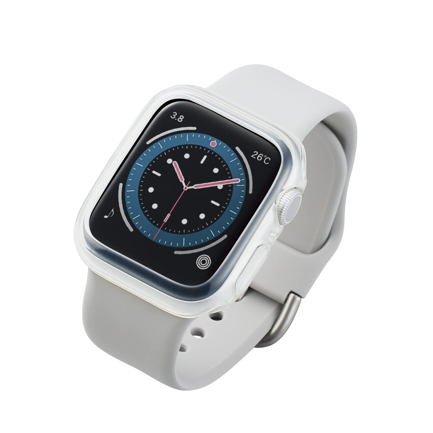 エレコム Apple Watch (アップルウォッチ) ケース バンパー 40mm [Apple Watch SE2 SE 6 5 4 対応] ソフト フィルム兼用可 透明 クリア AW-20SBPUCR