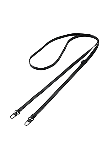 エレコム スマホ ショルダーストラップ スマホショルダー 肩掛け 斜め掛け 落下防止 長さ調整可能 レザー ストラップシート別売り ブラック P-STCASDPLBK