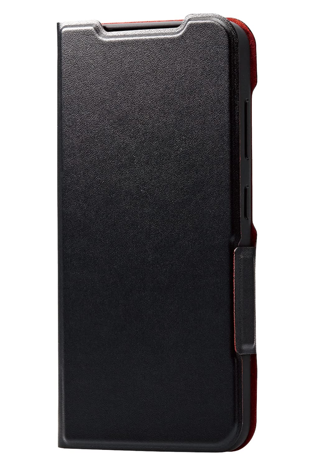 エレコム Galaxy S23 (SC-51D / SCG19) ケース ソフトレザー カバー 手帳型 マグネット フラップ 耐衝撃 衝撃吸収 超軽量 薄型 スリム スタンド機能付 UltraSlim ブラック PM-G231PLFUBK