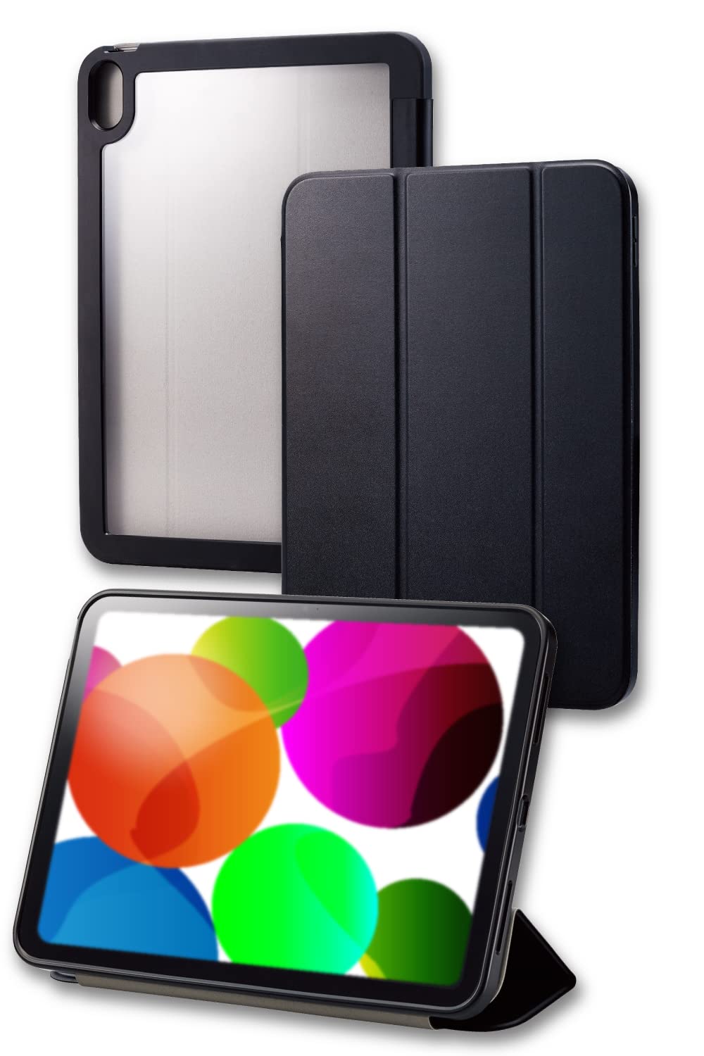 エレコム iPad 10.9 第10世代 (2022年) ケース カバー フラップケース ブラック TB-A22RHVUSBK