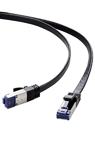 エレコム LANケーブル Cat8 2m カテゴリー8 フラットケーブル 爪折れ防止 ブラック ECLD-OCTFT/BK20