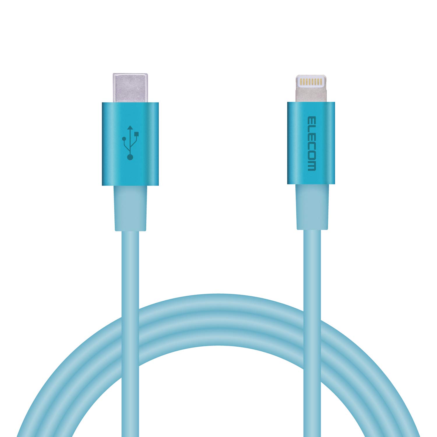 エレコム Type-C to Lightningケーブル (USB PD対応) ライトニング iPhone 充電ケーブル 準高耐久 iPhone 13 / 12 / SE (第2世代) 対応 Apple認証品 1m ブルー MPA-CLPS10BU