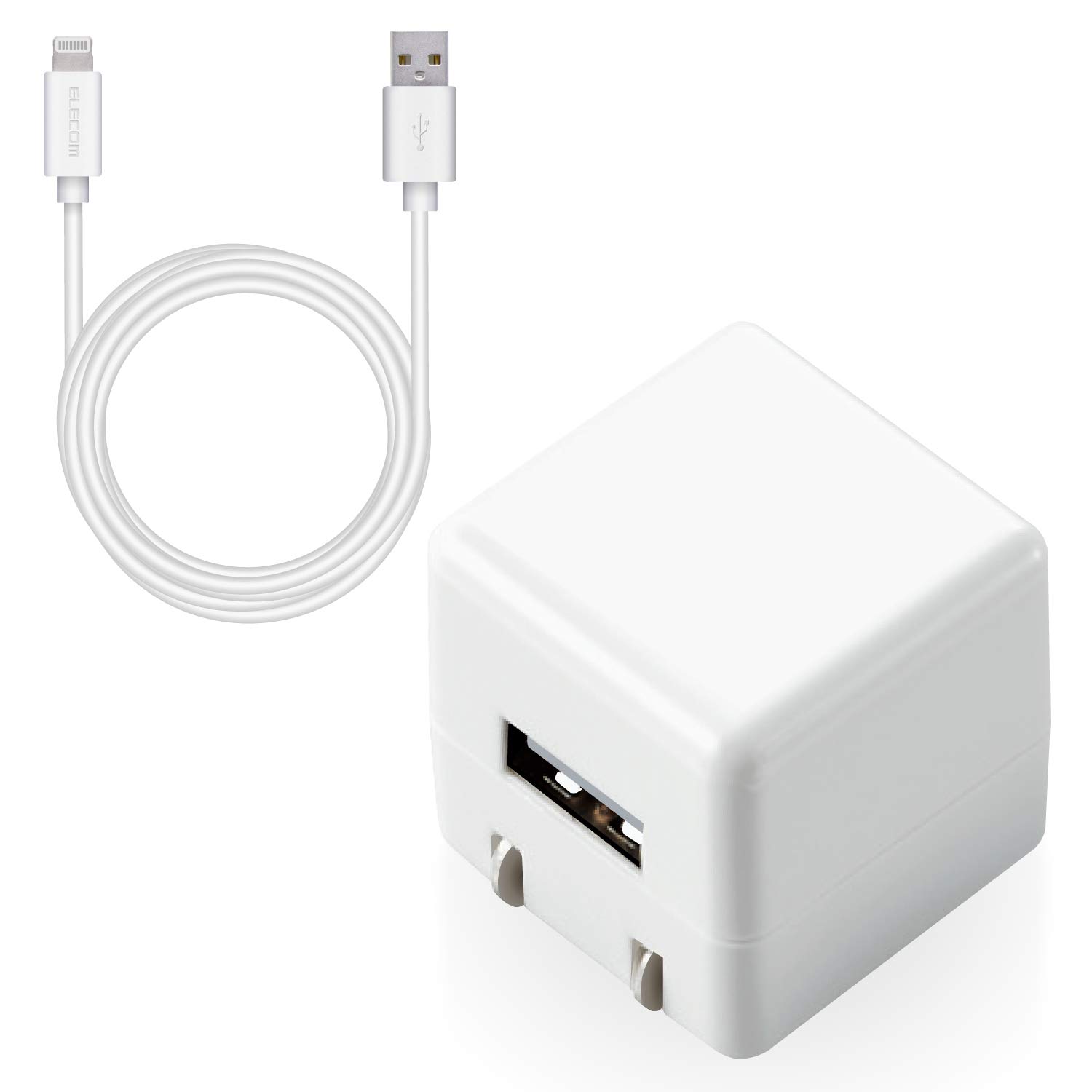 쥳 USB 󥻥 Ŵ 5W Aݡȡ1 Lightning֥(A-L) 2.5m iPhone (iPhone13꡼б) б ۥ磻 MPA-ACL06WH