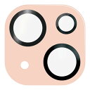エレコム iPhone15 / 15 Plus カメラフィルム レンズフィルム 硬度10H パレットカラー ピンク PM-A23AFLLP1PN