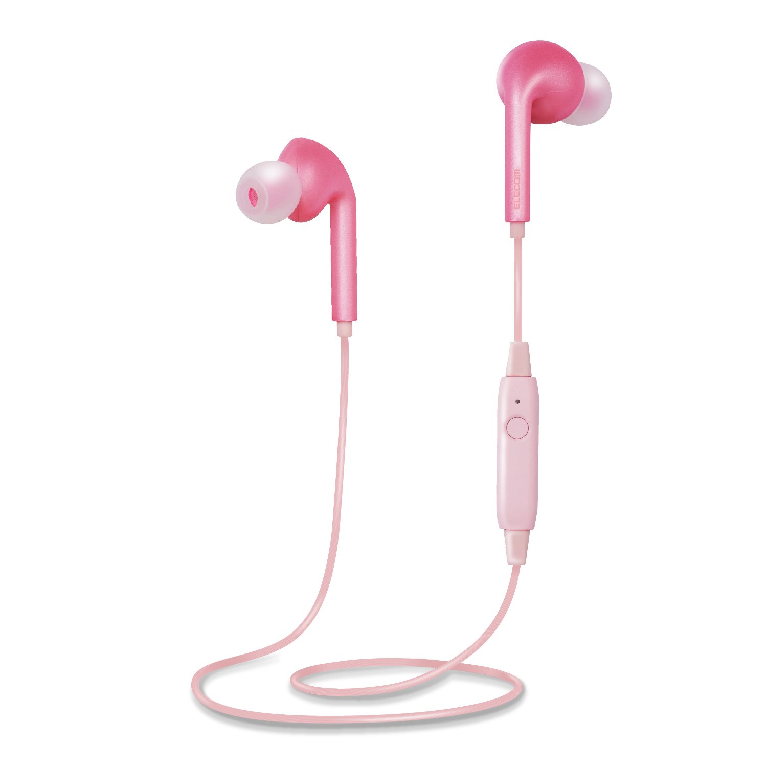 エレコム Bluetooth ブルートゥース イヤホン ワイヤレス [1ボタンで簡単操作] PINKPINKPINKシリーズ ローズピンク LBT-HPCP31MPXP2