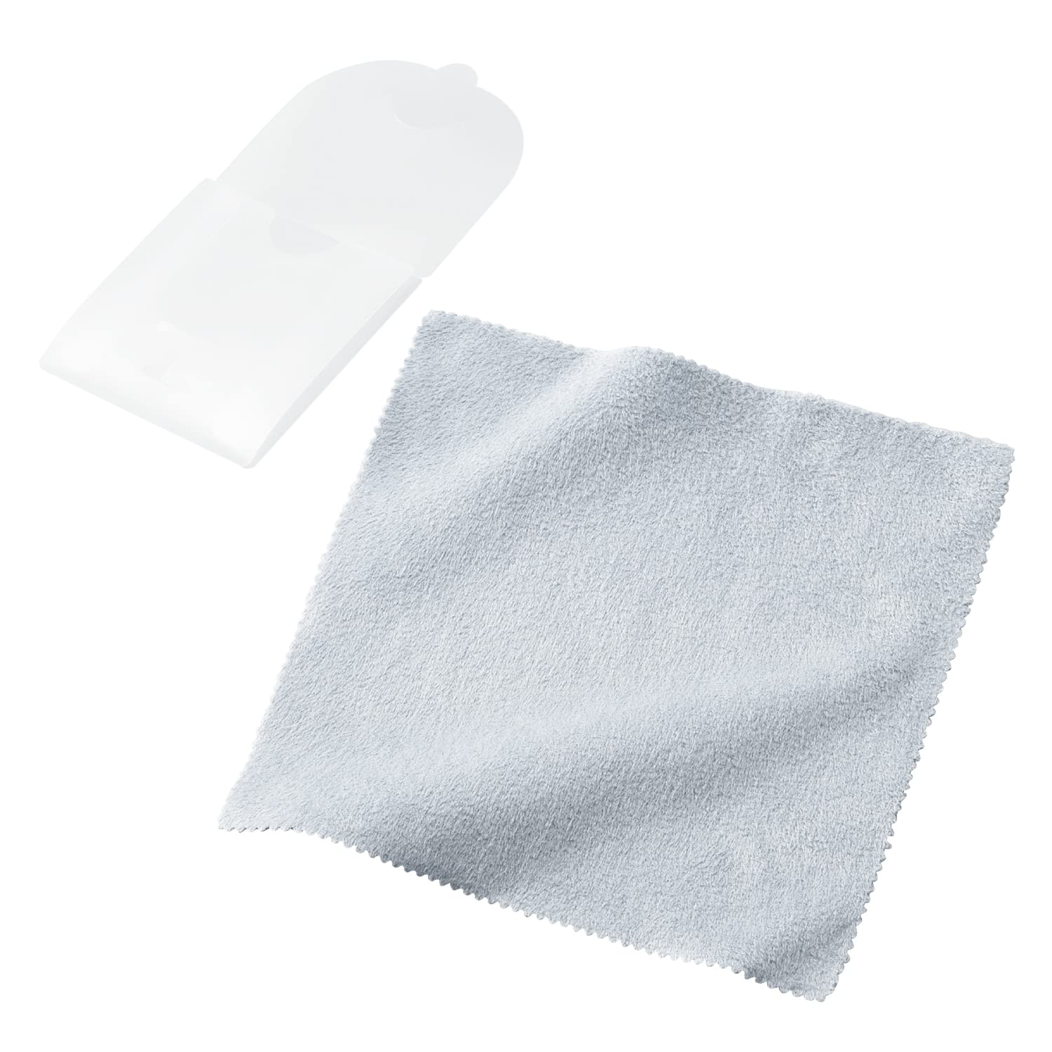 エレコム クリーニングクロス 超極細繊維 超強力クロス Sサイズ 薄手タイプ 持ち運びケース付 クリーナー マイクロファイバー 水性/油性汚れ対応 強力 ウォッシャブル 日本製 グレー AFKCT-TCS