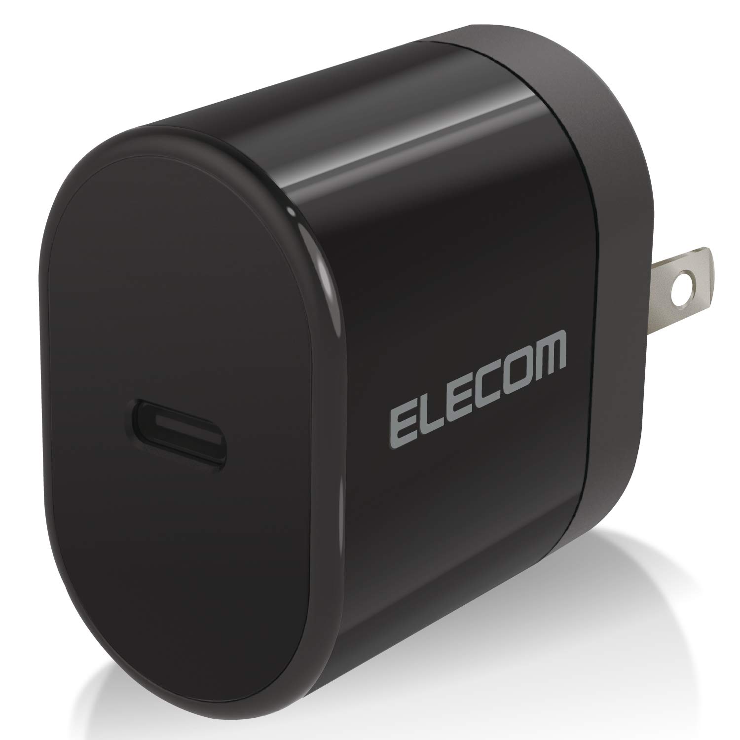 エレコム 充電器 USB 15W (5V×3A) Type-C ×1ポート 折りたたみ式プラグ 小型 軽量 iPhone SE3 / 13 / 12 / iPad/Android 各種対応 ブラック MPA-ACC18BK