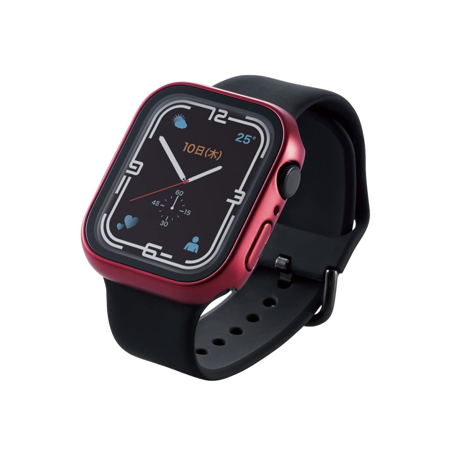 GR Apple Watch (AbvEHb`) P[X Jo[ 45mm [Apple Watch 8 7 Ή] tJo[P[X v~AKX  bh AW-21AFCGRD