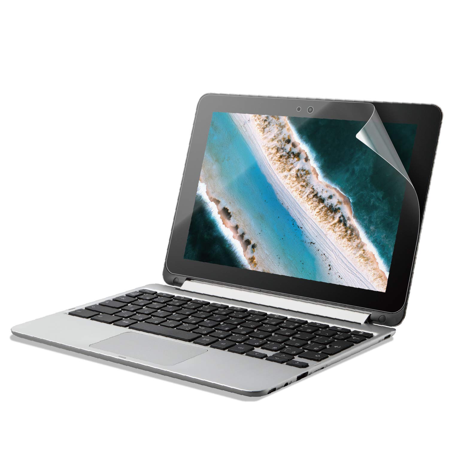 エレコム ASUS Chromebook Flip C101PA用 液晶保護フィルム 光沢 EF-CBAS01FLFANG