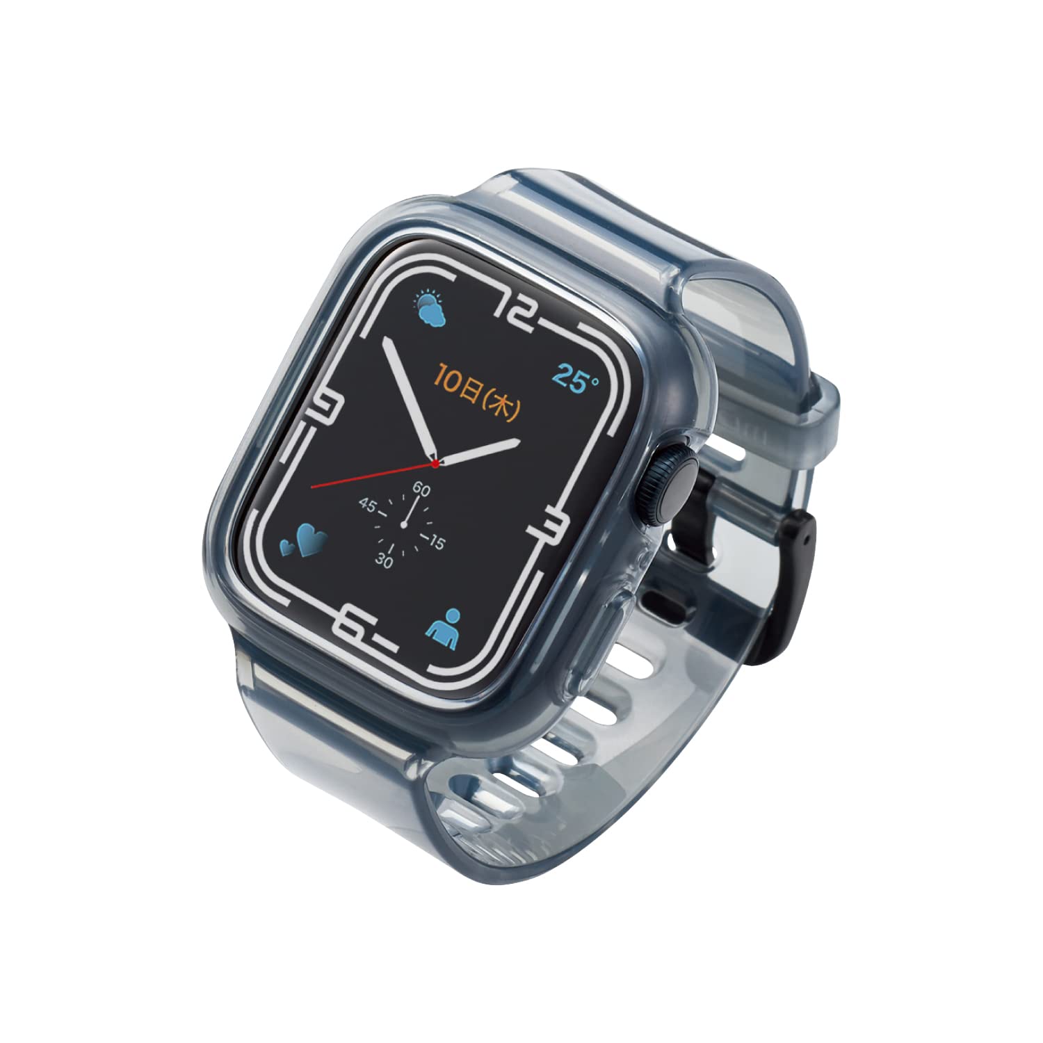 GR Apple Watch (AbvEHb`) P[X op[ oȟ^ 41mm [Apple Watch 8 7 Ή] NAfUC \tg tBp NAubN AW-21BBBUBKC