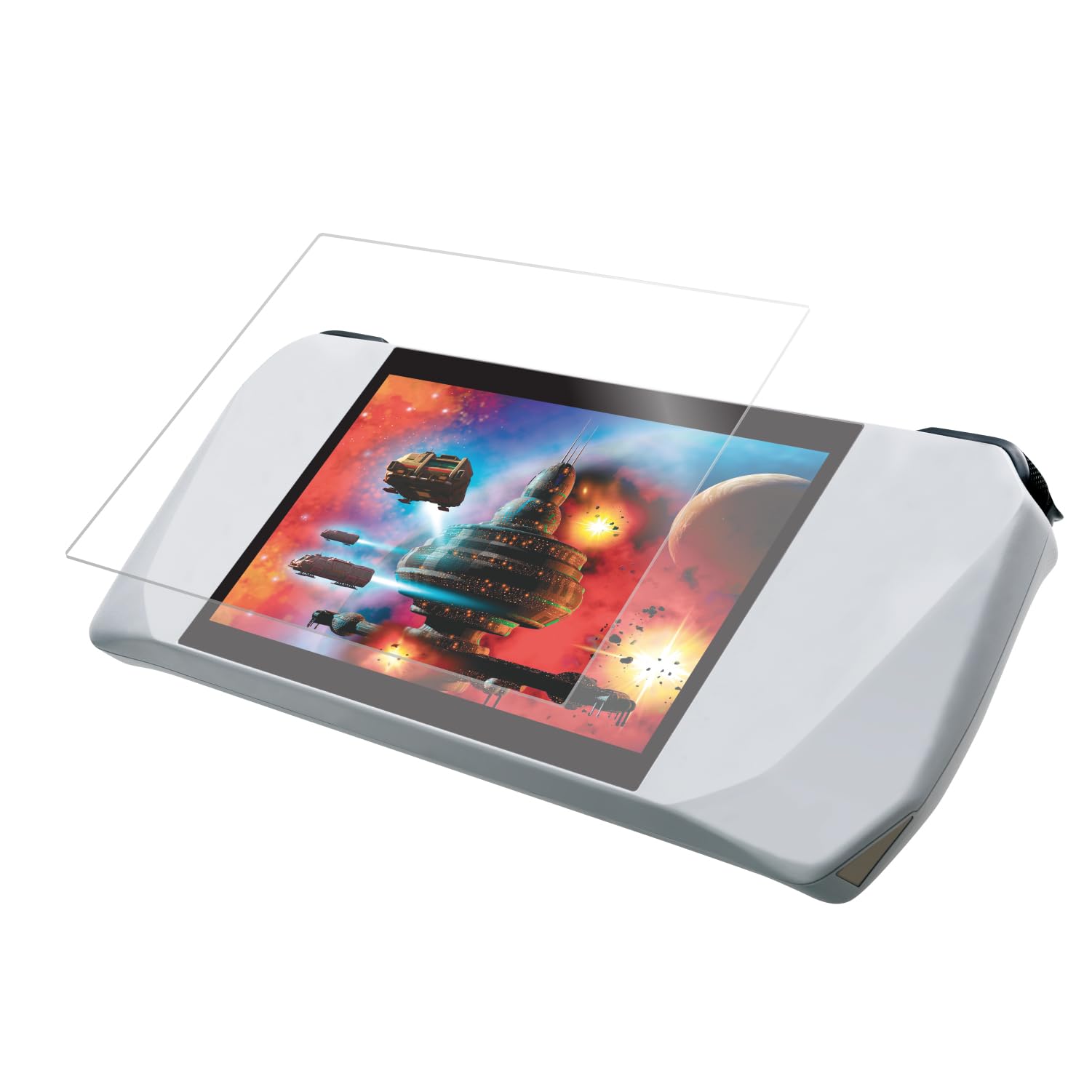 エレコム ASUS ROG ALLY 専用 ガラスフィルム 硬度10H 透過率95% 指紋防止 エアーレス ラウンドエッジ..