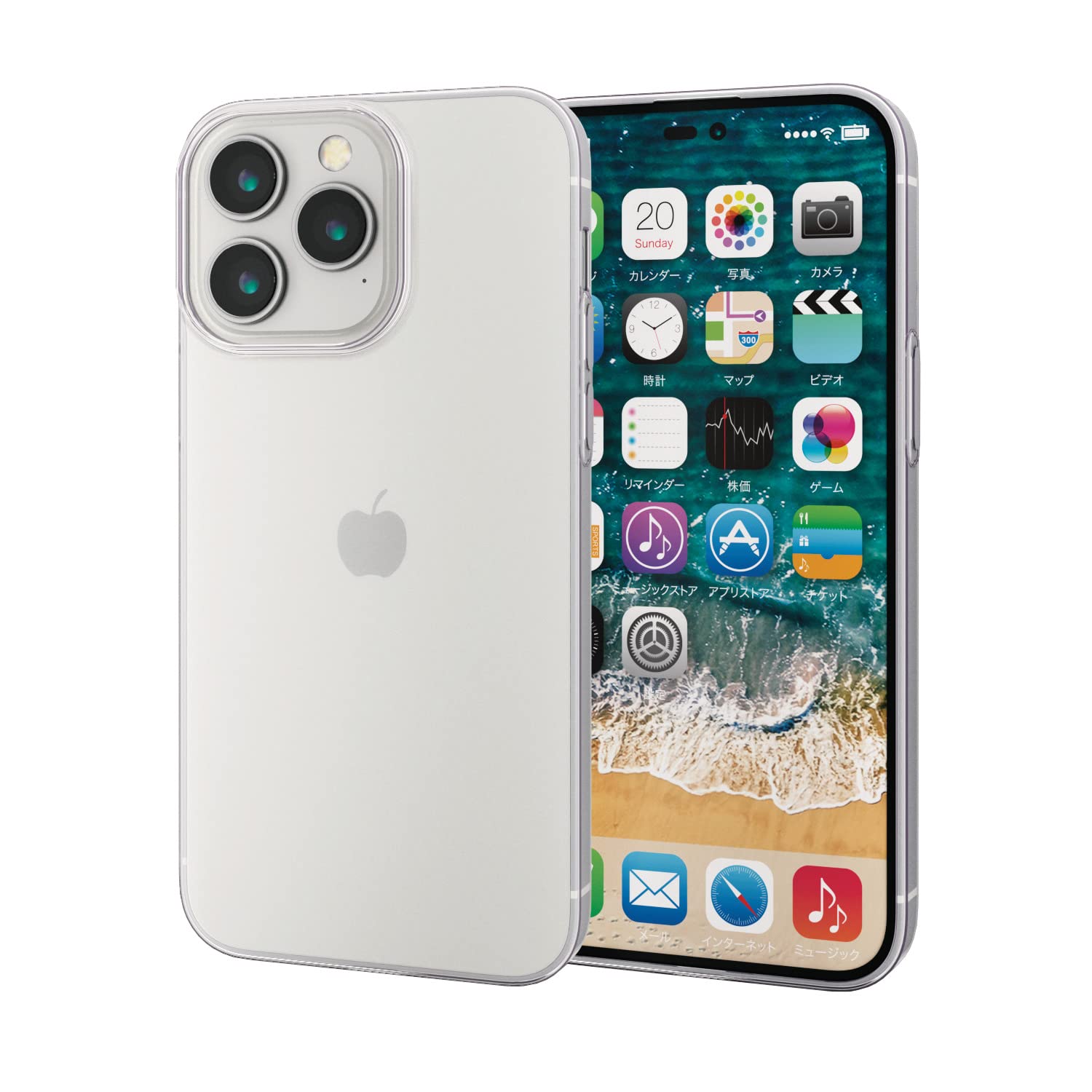 乐天商城 - エレコム iPhone 14 Pro Max ケース カバー ソフト 耐衝撃 衝撃吸収 軽量 薄型 カメラ周り保護 薄さ0.7mm 極み設計 クリア PM-A22DUCUCR