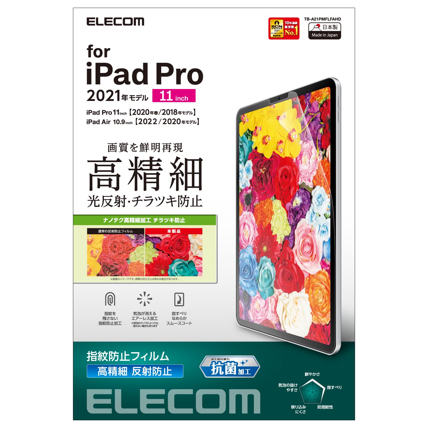 쥳 iPad Pro 11 4/3/2/1 (2022/2021/2020/2018ǯ) iPad Air 5/4 (2022/2020ǯ) ݸե ɻ ȿɻ  TB-A21PMFLFAHD