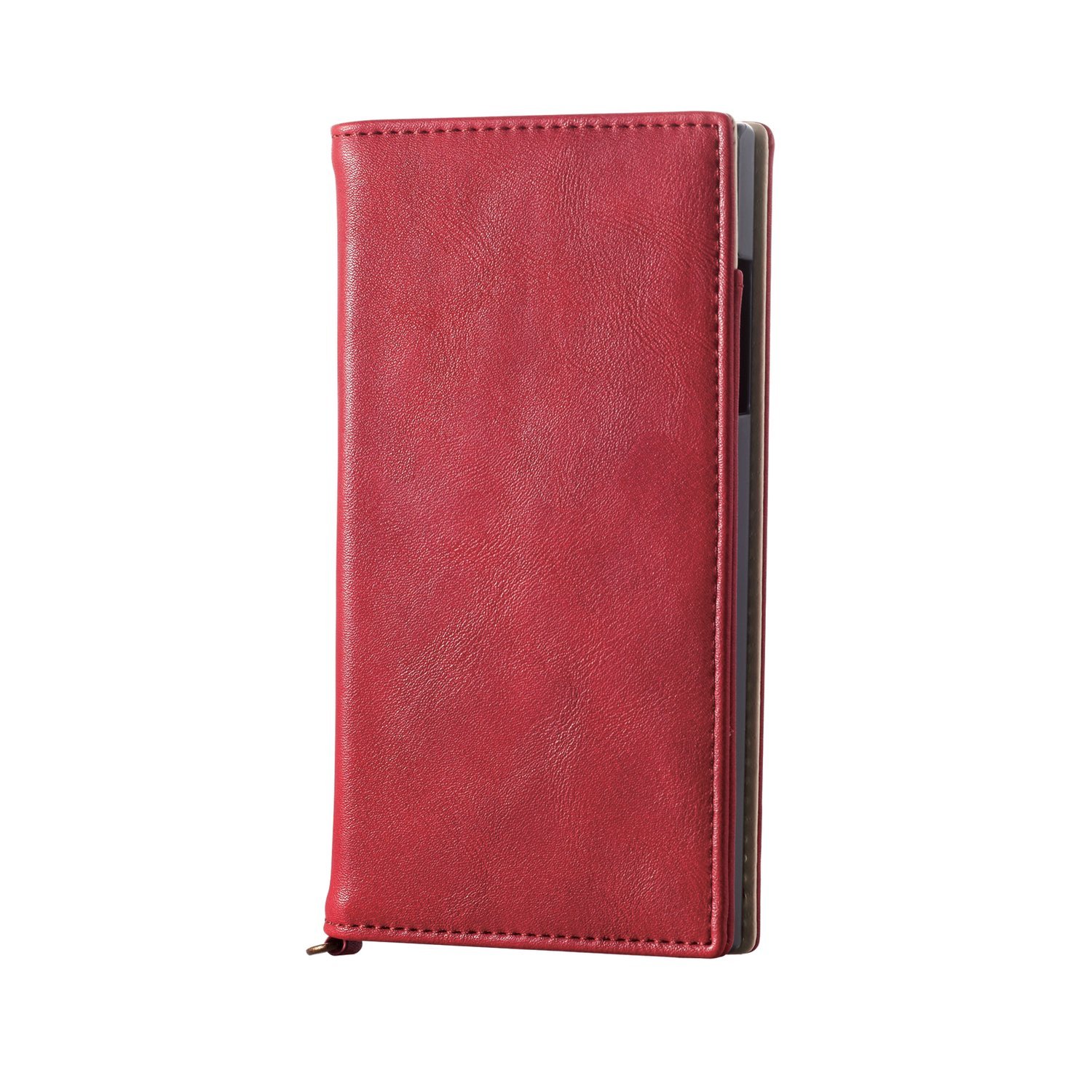 ELECOM arrows Fit F-01H レザーケース 手帳型 レッド PD-F01HPLFYRD