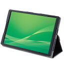 エレコム LAVIE Tab E TE510(KAS) フラップカバー ソフトレザー 2アングル ブラック