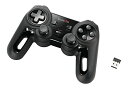 エレコム ワイヤレス ゲームパッド 13ボタン Xinput 振動 連射 高耐久 ブラック JC-U4113SBK