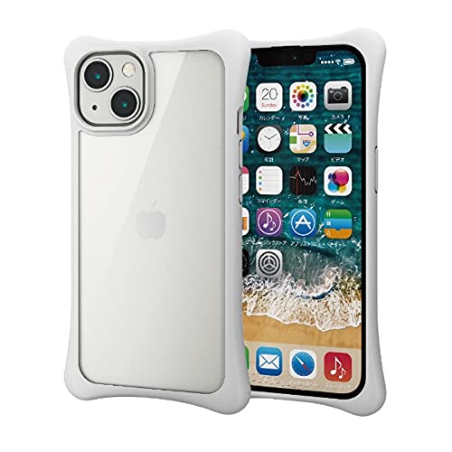 ���쥳�� iPhone 13 / iPhone 14 2�� �ϥ��֥�åɥ����� �Ѿ׷� �Ԥä���ۡ���� ���ꥢ�ۥ磻�� PM-A21BHVHCRW