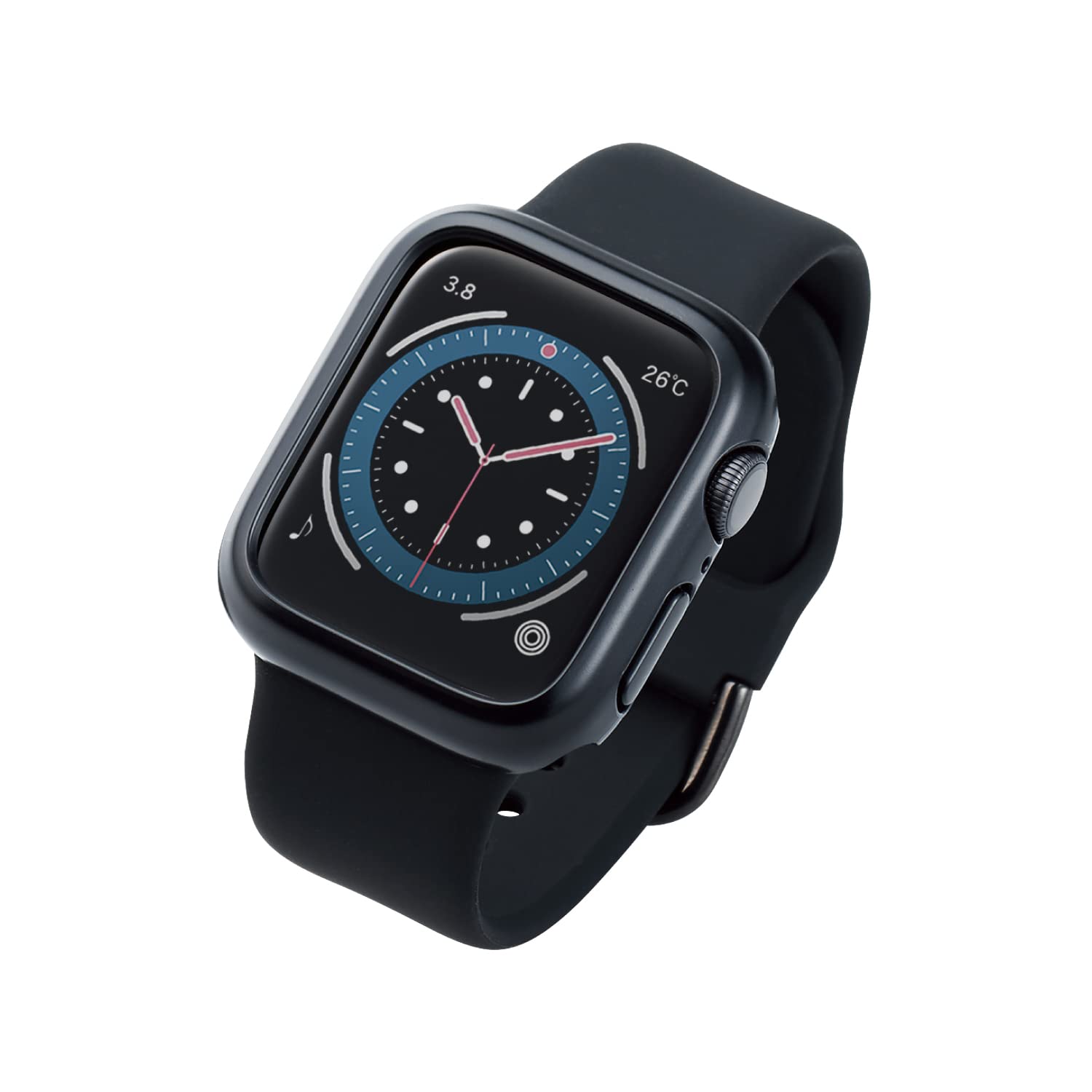 GR Apple Watch (AbvEHb`) P[X op[ 40mm [Apple Watch SE2 SE 6 5 4 Ή] n[h |J[{l[g tBp ubN AW-20SBPPBK