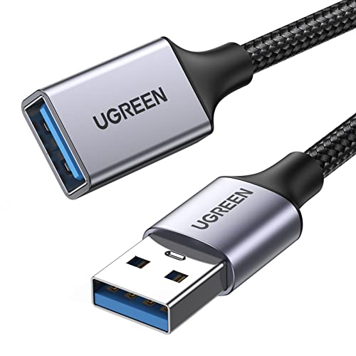 Usb Storage Media - UGREEN USB 延長ケーブル USB3.0 5Gbps 高速データ転送 A-Aタイプ オスメス USB延長コード ナイロン編み製 取り回しやすい 0.5M 適格請求書発行可
